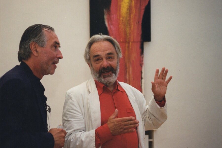 zleva: Pavel Liška, Arnulf Rainer; foto: Anna Pecková